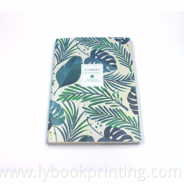 Soft cover paper notebook / plastic pvc softcover manuscript book